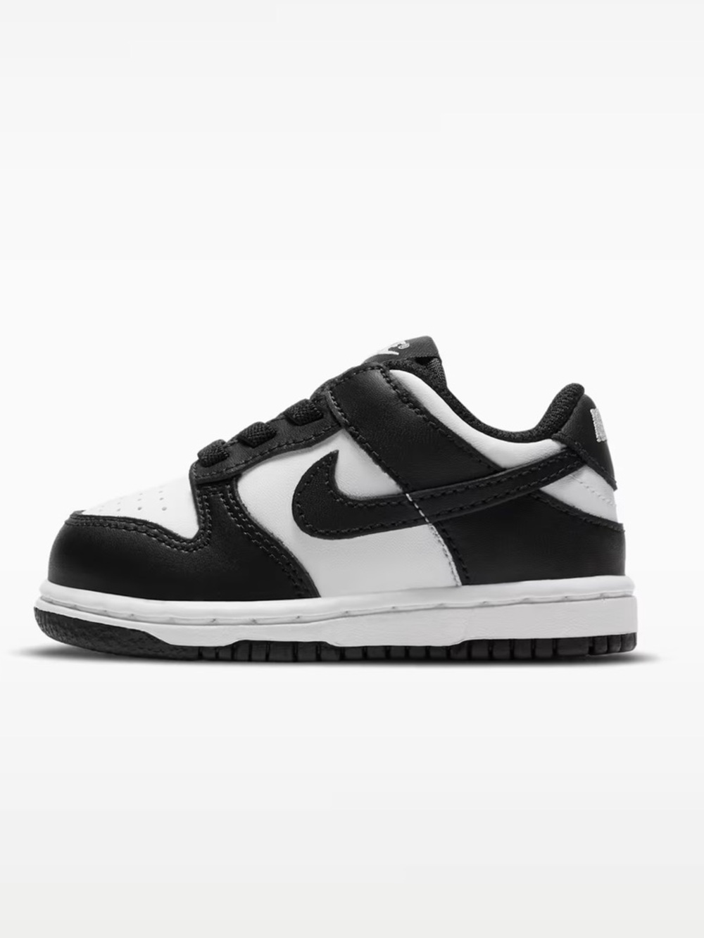 Toddler nike dunk low black/white sneakers size 6